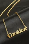 Cavidan isimli kolye (Kişiye Özel) - Sarı