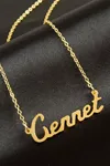 Cennet isimli kolye (Kişiye Özel) - Sarı