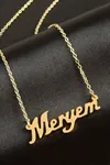 Meryem isimli kolye (Kişiye Özel) - Sarı