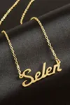 Selen isimli kolye (Kişiye Özel) - Sarı