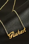 Ruken isimli kolye (Kişiye Özel) - Sarı