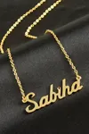 Sabiha isimli kolye (Kişiye Özel) - Sarı