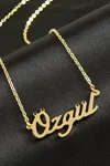 Özgül isimli kolye (Kişiye Özel) - Sarı