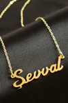 Şevval isimli kolye (Kişiye Özel) - Sarı