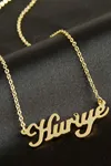 Huriye isimli kolye (Kişiye Özel) - Sarı