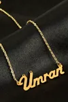 Ümran isimli kolye (Kişiye Özel) - Sarı