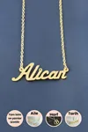 Alican İsimli Kolye - Sarı