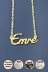 Emre İsimli Kolye - Sarı
