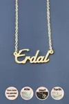 Erdal İsimli Kolye - Sarı