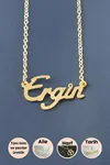 Ergin İsimli Kolye - Sarı