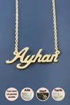 Ayhan İsimli Kolye - Sarı