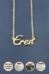 Eren İsimli Kolye - Sarı