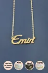 Emin İsimli Kolye - Sarı