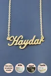 Haydar İsimli Kolye - Sarı