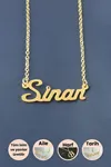 Sinan İsimli Kolye - Sarı