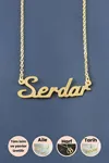 Serdar İsimli Kolye - Sarı