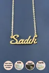 Sadık İsimli Kolye - Sarı