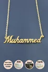 Muhammed İsimli Kolye - Sarı