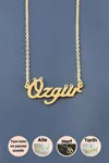 Özgür İsimli Kolye - Sarı