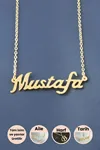 Mustafa İsimli Kolye - Sarı