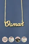 Osman İsimli Kolye - Sarı
