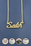 Salih İsimli Kolye - Sarı