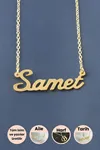 Samet İsimli Kolye - Sarı