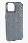 iPhone 12 Pro Prizma Desenli Lüx Liza Kılıf - Gri