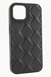 iPhone 12 Pro Prizma Desenli Lüx Liza Kılıf - Siyah