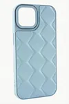 iPhone 12 Pro Prizma Desenli Lüx Liza Kılıf - Açık Mavi