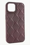 iPhone 12 Pro Prizma Desenli Lüx Liza Kılıf - Bordo