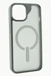 iPhone 11 6.1 Lüx Magsaff Kapak Kılıf - Gri
