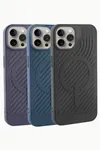 iPhone 15 Pro Lüx Magsaff Gear Silikon Kılıf - Siyah