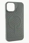 iPhone 14 Pro Lüx Magsaff Gear Silikon Kılıf - Gri