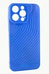 iPhone 14 Pro Max Çizgili Lüx Gear Silikon Kılıf - Mavi