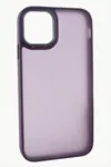 iPhone 15 Pro Max Renkli Lüx Newxu Silikon Kılıf - Mor