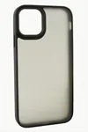 iPhone 14 Pro Renkli Lüx Newxu Silikon Kılıf - Siyah