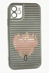 iPhone 11 Desenli Lüx Silikon Kılıf - Siyah