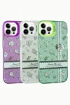 iPhone 12 / 12 Pro Gül Lüx Sweet Silikon Kılıf - Mor