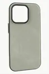 iPhone 11 Nubuk Lüx Velvet Silikon Kılıf - Gri