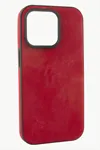 iPhone 12/12 Pro Nubuk Lüx Velvet Silikon Kılıf - Kırmızı
