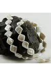 1,2 cm Kare İnci - Beyaz