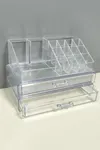 Black Stone 2 Çekmeceli Organizer Set - Şeffaf