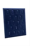 18 Tırnaklı Ayaklı Anfora Kumaş Yüzük Standı 17*20 cm - Lacivert