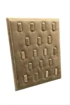 18 Tırnaklı Ayaklı Anfora Kumaş Yüzük Standı 17*20 cm - Açık Kahverengi