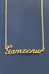 Gamzenur İsimli Kolye - Sarı