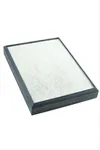 Ahşap Anfora Kumaş Piercing Küpelik 18*24 cm - Gri