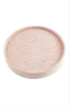 Yuvarlak Ahşap Anfora Kumaş Yüzüklük 20 cm - Açık Pembe