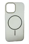 iPhone 12 Buzlu Magsaff Kapak Kılıf - Gri