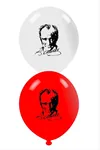 Mustafa Kemal Atatürk Balon 100 Adet - Ebruli
